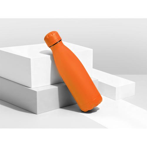 Вакуумная термобутылка Vacuum bottle C1, soft touch, 500 мл, оранжевый