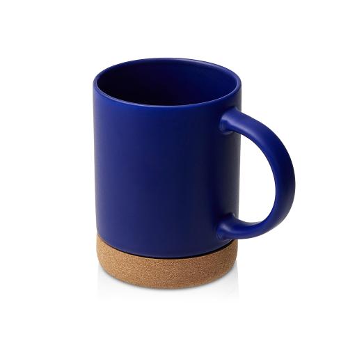 Кружка 450 мл с пробковым дном Корк & Бон, глубокий синий