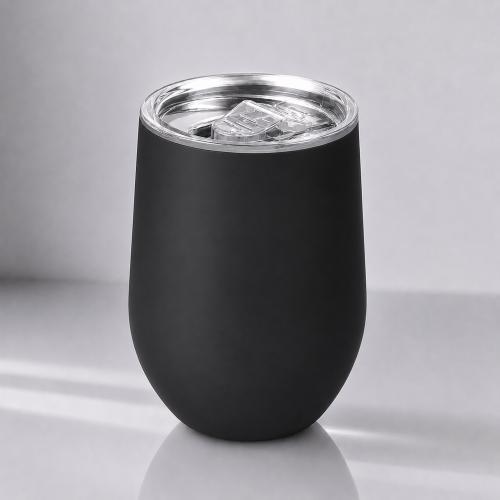 Термокружка Vacuum mug C1, soft touch, 370мл, черный