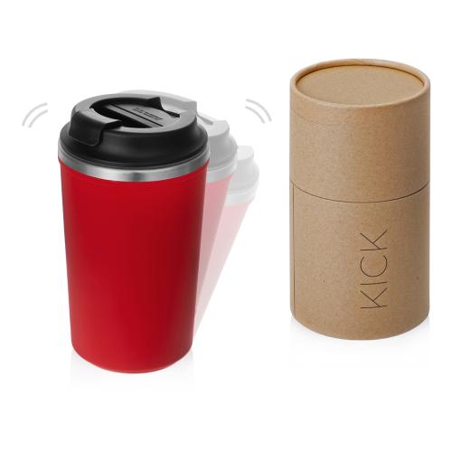 Герметичная термокружка на присоске Kick, 350 мл, красный