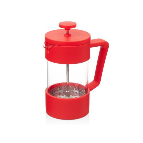 Пластиковый френч-пресс Intense, 600мл, красный