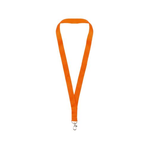 Ланъярд из RPET с карабином, оранжевый