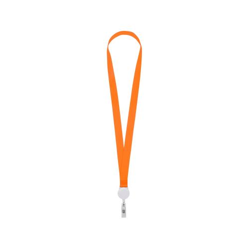 Ланьярд с ретрактором, оранжевый