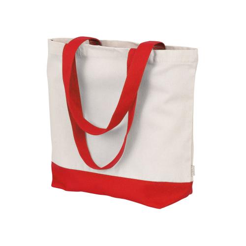 Сумка для шоппинга Cotton из переработанного хлопка 280 г, красный