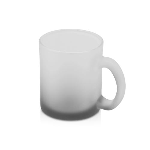 Стеклянная матовая кружка Омбре с градиентом для сублимации, черный