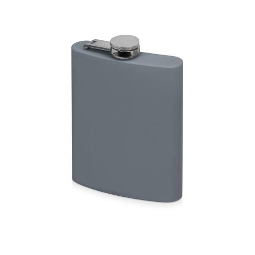 Фляжка 240 мл Remarque soft touch, 304 сталь, серый