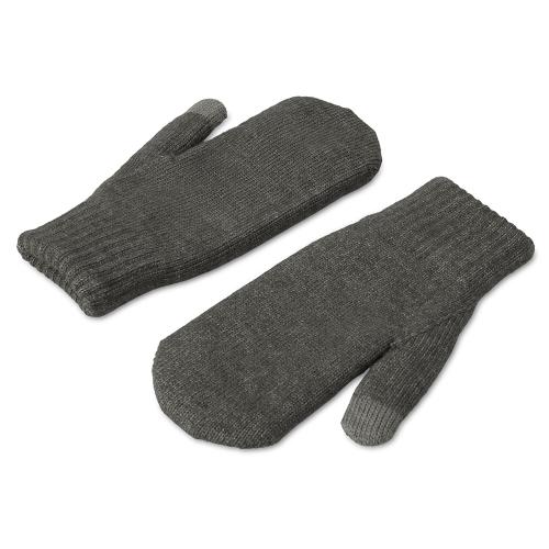 Варежки Dunant, темно-серый меланж
