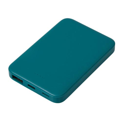 Внешний аккумулятор Simp, 5000 мАч, зеленый