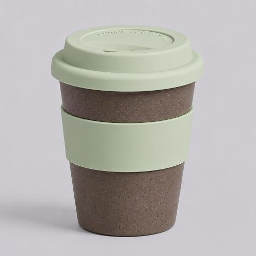 Стакан с силиконовой крышкой Cafe, olive