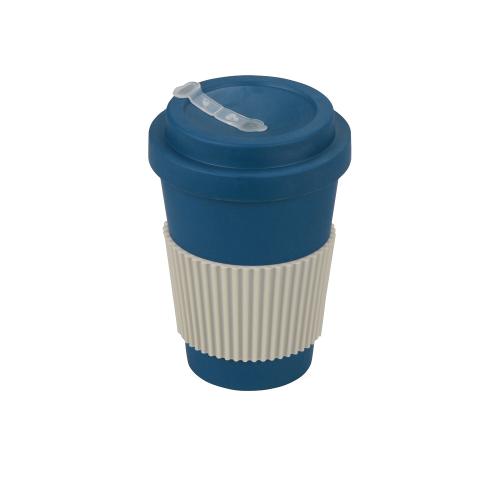 Термокружка Muffin из натуральных волокон, бензиновый синий