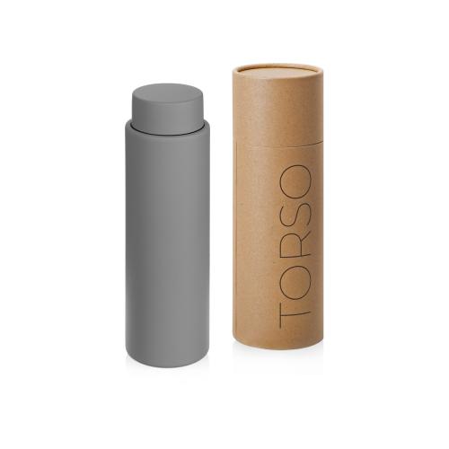 Вакуумный термос с двойными стенками и медным слоем Torso, 480 мл, серый