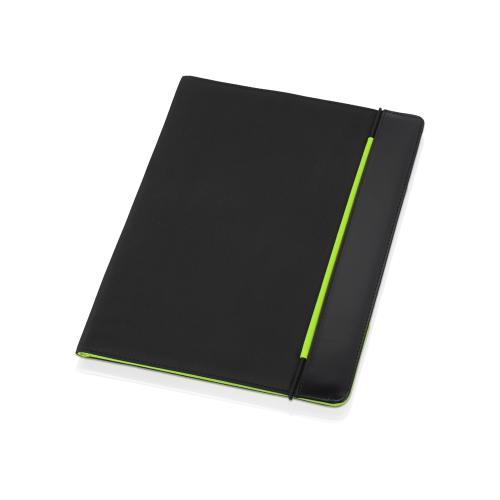 Папка для документов Делос, черный/зеленое яблоко