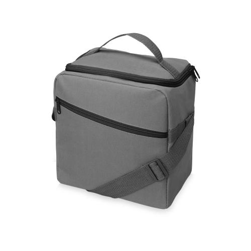Изотермическая сумка-холодильник Classic c контрастной молнией, серый/черный