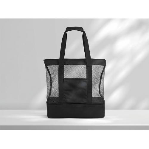 Сумка для шопинга и пляжа Coolmesh с изотермическим отделением внизу, черный