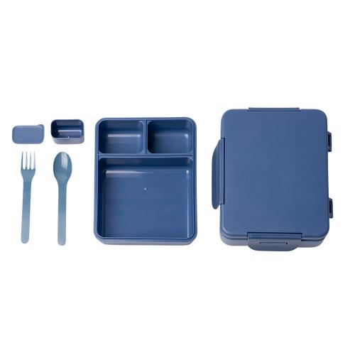 Ланч-бокс COMIX/КОМИКС с тремя отделениями, синий нейви