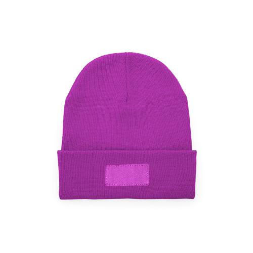 Вязаная шапка BULNES из двухслойного акрила, фуксия