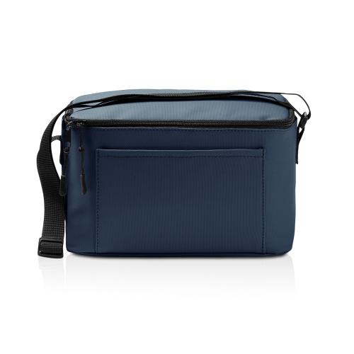 Сумка-холодильник из искусственной кожи с регулируемыми ручками Дэнвер (DENVER), темно-синий