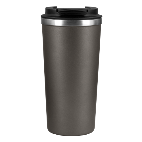 Термокружка вакуумная Palermo, серая, гладкая поверхность