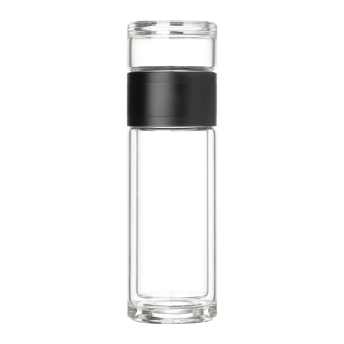 Бутылка стеклянная с двойными стенками Terso, черная