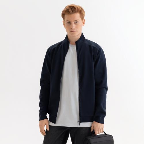 Толстовка на молнии ASTIN темно-синяя, размер XXXL