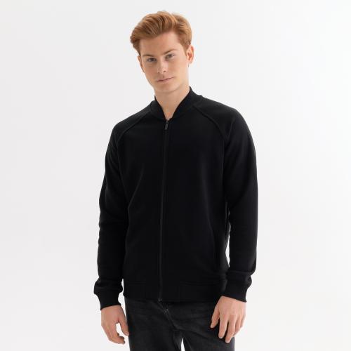 Толстовка на молнии, унисекс TORRES черная, размер XXL