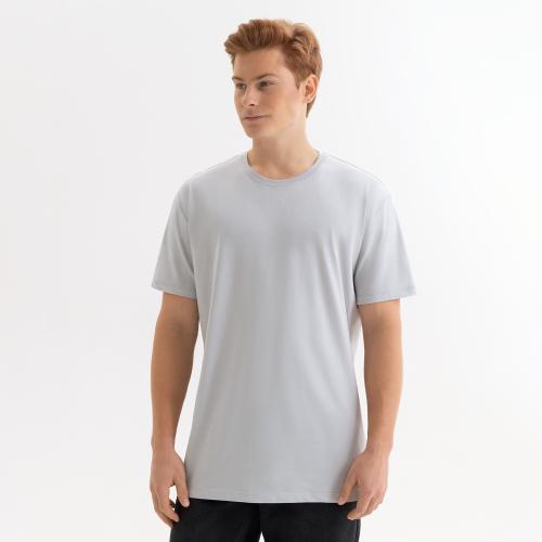 Футболка унисекс KRIS, 100% хлопок, 150 гр., светло-серая, размер XS