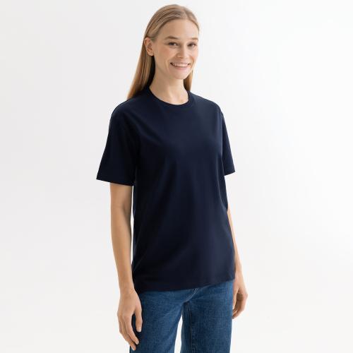 Футболка унисекс KRIS, 100% хлопок, 150 гр., темно-синяя, размер XL