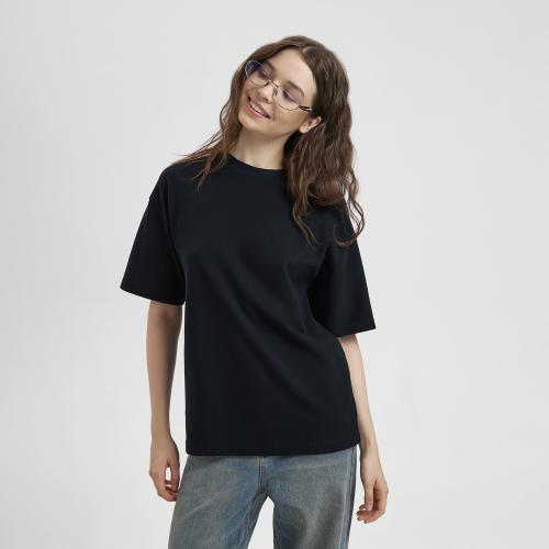 Футболка унисекс премиум AURA, 100% хлопок 200гр. черный, размер XS/S