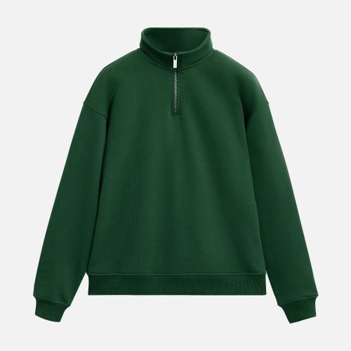 Толстовка на молнии унисекс FLOW, зеленая, размер XL/2XL