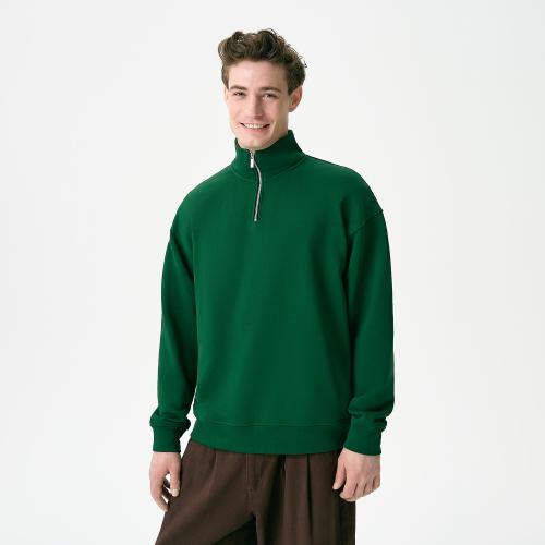 Толстовка на молнии унисекс Флоу (Flow), зеленая, размер XL/2XL