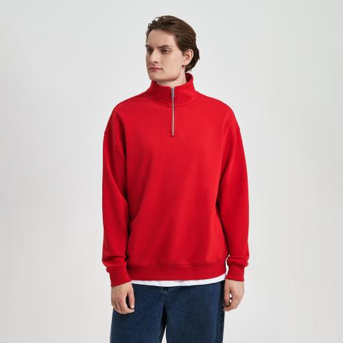 Толстовка на молнии унисекс FLOW, красная, размер XL/2XL