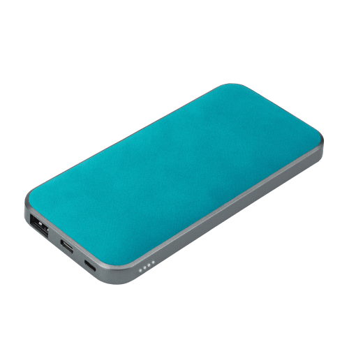 Внешний аккумулятор In Velour 10000 mAh, бирюзовый