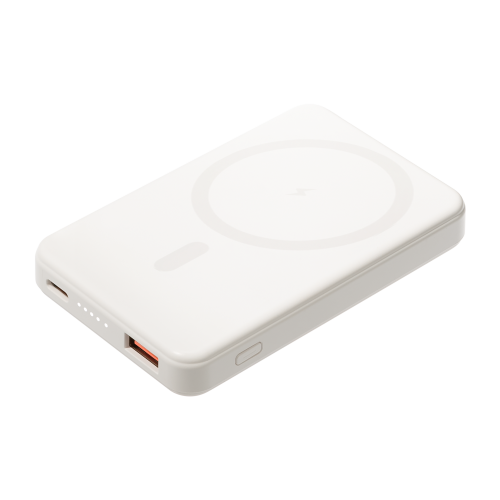 Внешний аккумулятор Largo PD 5000mAh с функцией беспроводной зарядки 15W, белый