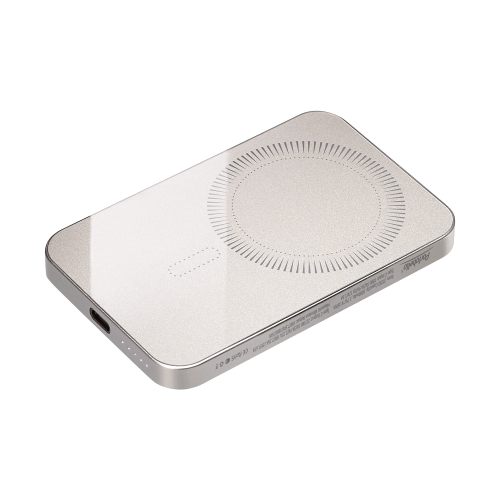 Внешний аккумулятор Artex PD 5000mAh с функцией беспроводной зарядки 15W, титановый