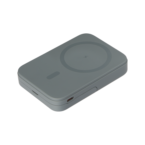 Внешний аккумулятор Union PD 10000mAh с функцией беспроводной зарядки 15W, серый