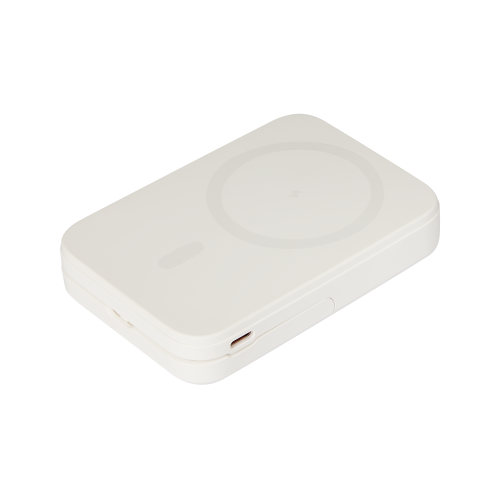 Внешний аккумулятор Union PD 10000mAh с функцией беспроводной зарядки 15W, белый