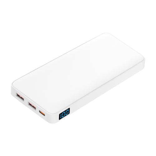 Внешний аккумулятор с подсветкой Анкор Плюс PD (Ancor PD Plus) 10000 mAh, белый