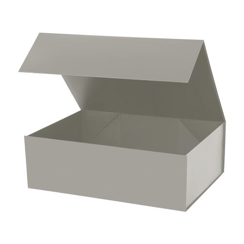 Подарочная коробка-трансформер средняя, серая