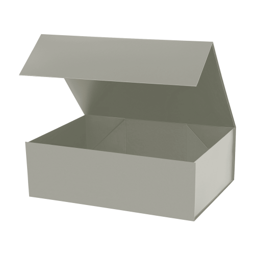 Подарочная коробка-трансформер средняя, серая