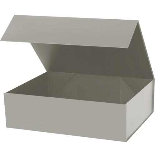 Подарочная коробка-трансформер большая, серая