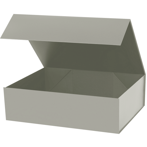 Подарочная коробка-трансформер большая, серая