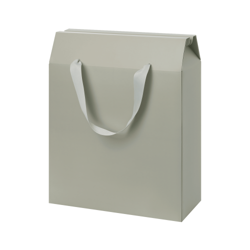 Подарочная коробка-пакет универсальная большая, серая