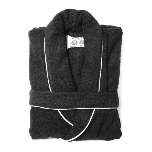 Банный халат VINGA Harper, L-XL, унисекс, 450 г/м² - серый;