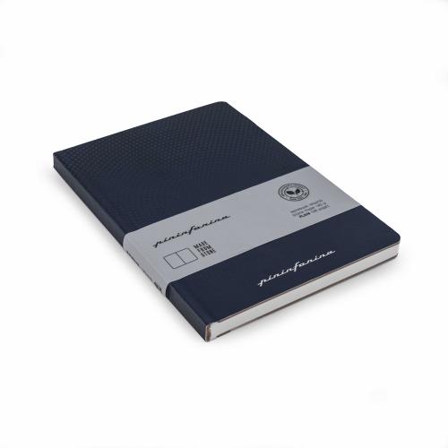Блокнот линованный Pininfarina из каменной бумаги в твердой обложке, А5, синий - синий; 