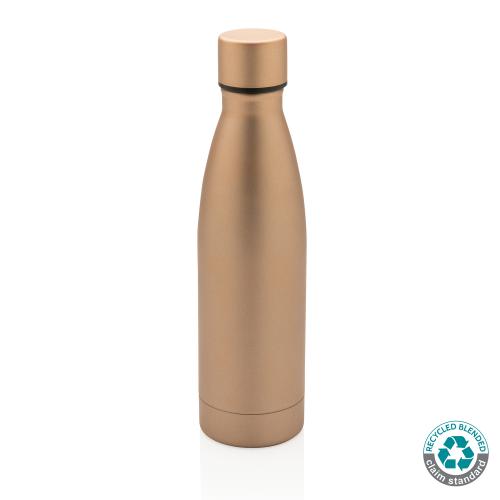 Вакуумная бутылка из переработанной нержавеющей стали RCS, 0,5 л - золотой; 