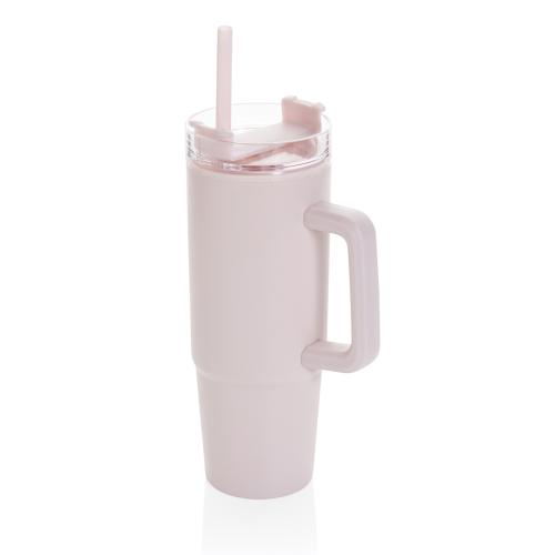 Кружка Tana с двойными стенками из переработанного пластика RCS, 900 мл - розовый; 