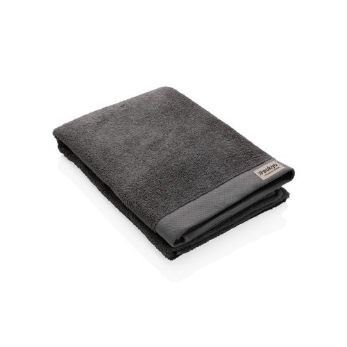 Банное полотенце Ukiyo Sakura из хлопка AWARE™, 500 г/м², 70x140 см - темно-серый;