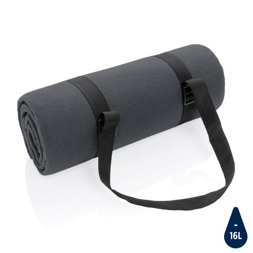 Плед для пикника Impact из RPET AWARE™ - темно-серый;