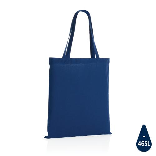 Сумка для покупок Impact из переработанного хлопка AWARE™, 145 г - синий;