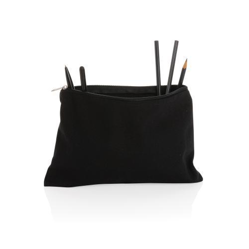 Косметичка Impact из переработанного неокрашенного канваса AWARE™, 285 г/м² - черный; 